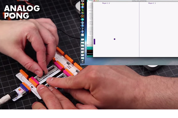 littleBits Arduino Coding Kit Project Ideas -Analogue Pong