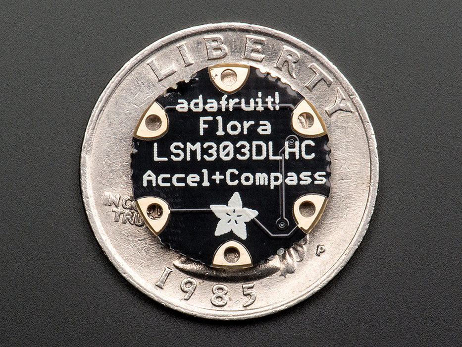 Adafruit FLORA Accelerometer/Compass Bottom