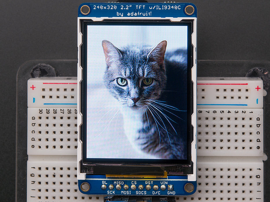 Adafruit 2.2" 18-Bit TFT LCD Display Cat