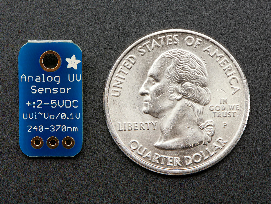 Adafruit Analog UV Light Sensor S12SD (Bottom View)