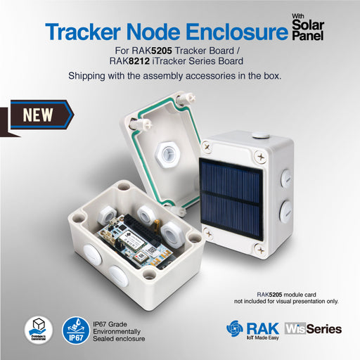 RAKBox-NTS Tracker enclosure with Solar Panel