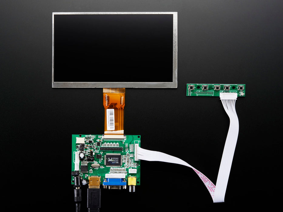 HDMI 4 Pi: 7" Display no Touchscreen 1024x600- Kit