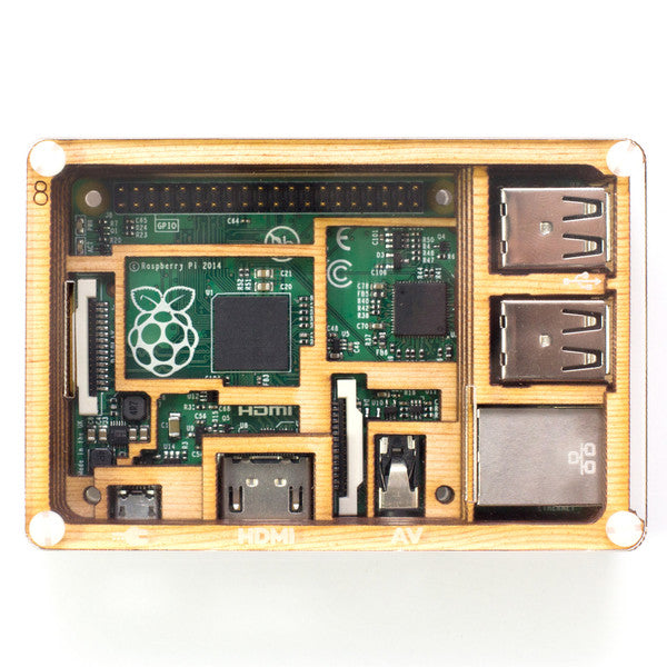 Pibo Raspberry Pi Pibow Timber B+ Raspberry Pi Case — Pi Supply