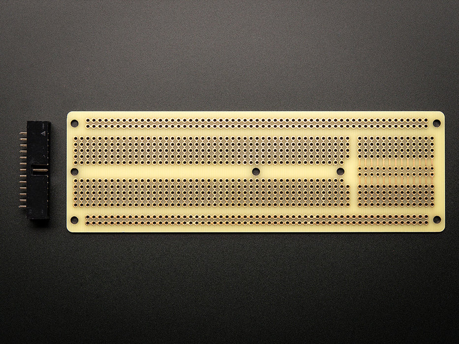 Adafruit Perma-Proto Raspberry Pi Breadboard PCB Kit (Rear View)