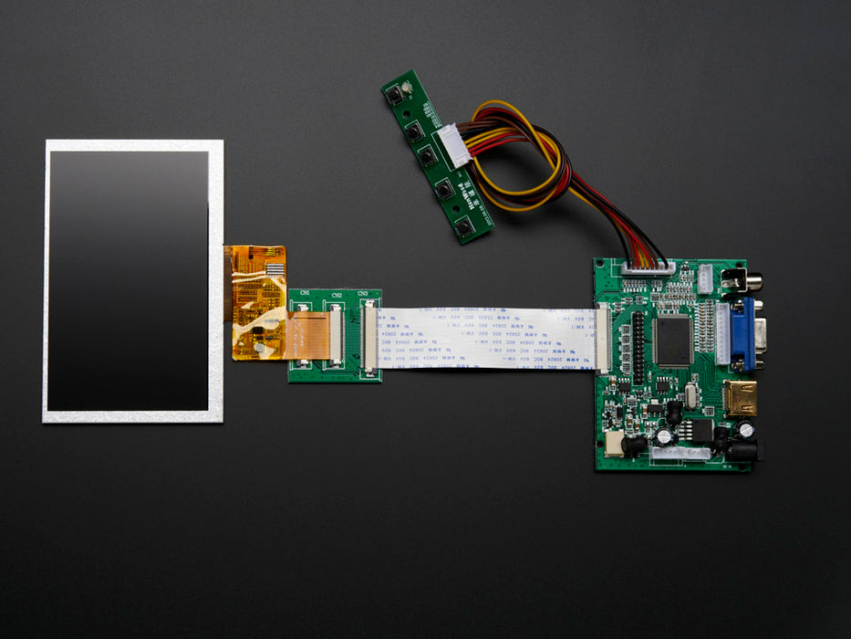 HDMI 4 Pi: 5" Display no Touchscreen 800x480 - Kit