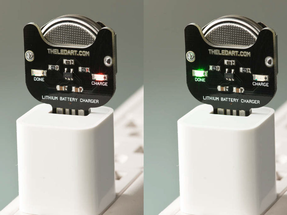 Adafruit Lithium Ion Coin Cell Charger Plugged In