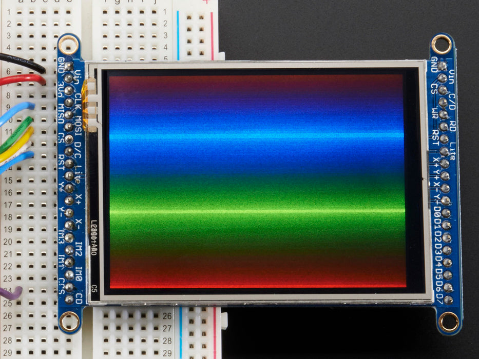 Adafruit 2.8" TFT LCD Touchscreen w/MicroSD Socket Spectrum