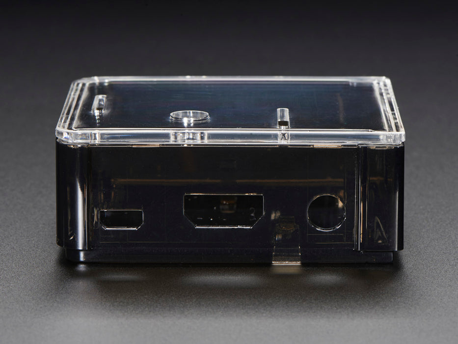 Adafruit Raspberry Pi A+ Case - Smoke Base Side View