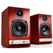 Cherry Audioengine HD3 Speakers with the grill