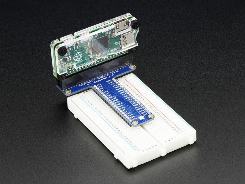 Adafruit Pi Protector for Raspberry Pi Model Zero In Situ (Cobbler & Breadboard not included)