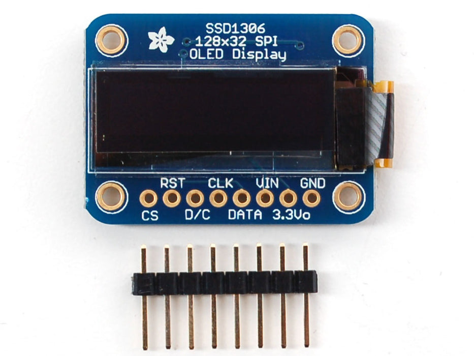 Adafruit Monochrome SPI OLED Graphic Display and Parts