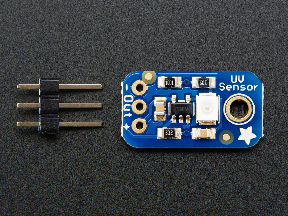 Adafruit Analog UV Light Sensor S12SD (Top View)
