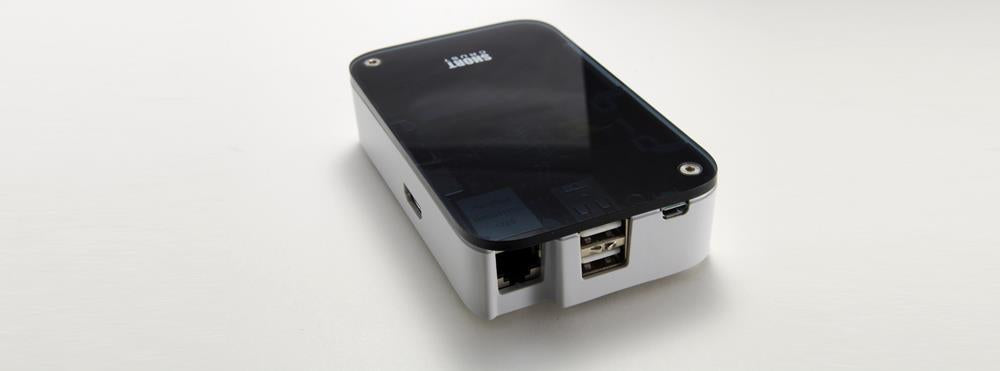 Raspberry Pi Short Crust Case USB Side Unplugged