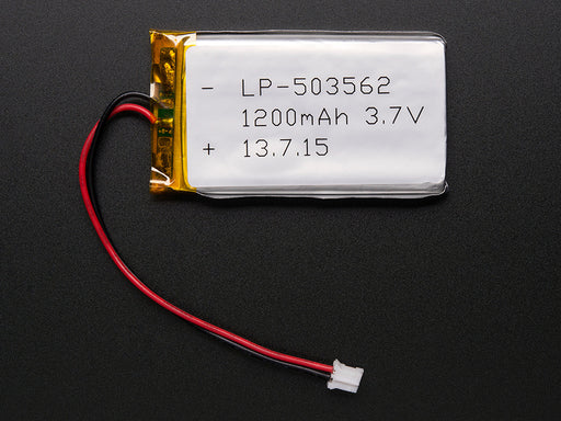 Lithium Ion Battery - 3.7v 1200mAh
