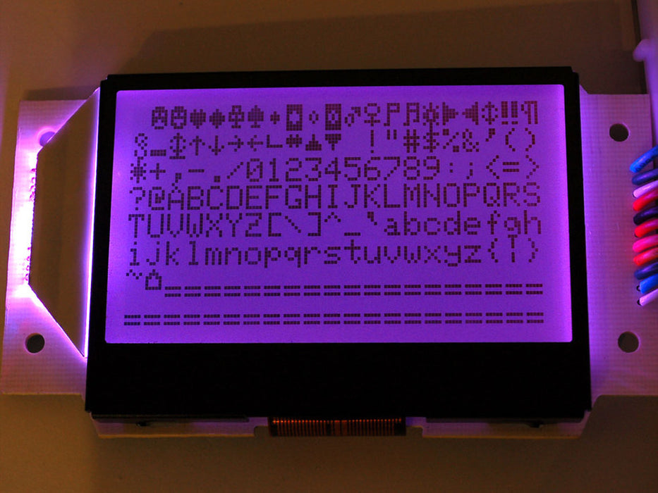 Adafruit Graphic Positive LCD RGB Backlight Purple
