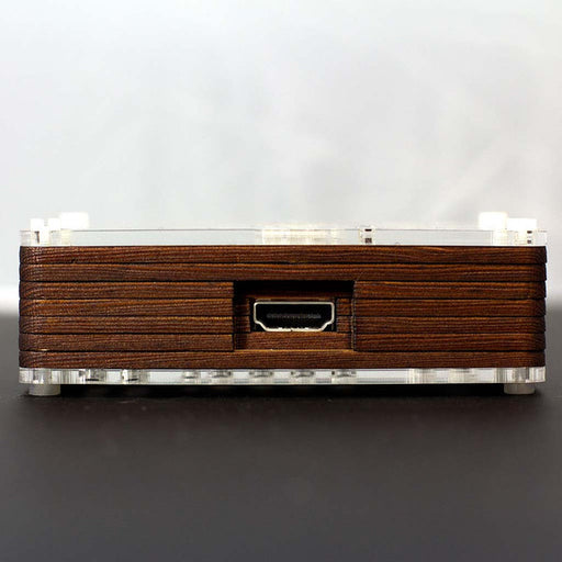 Pibow Timber Raspberry Pi Case Sideview