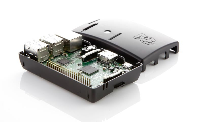 Black Multicomp Case for Raspberry Pi B+ Open