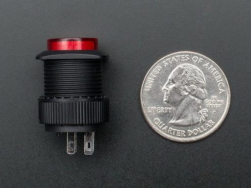 16mm Illuminated Pushbutton - Latching On/Off Switch (Comparison)