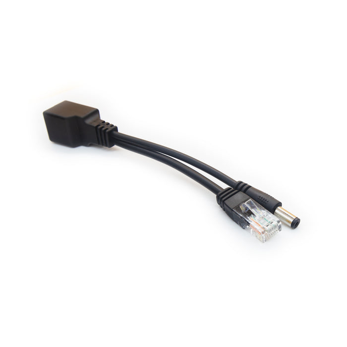 Pi Supply Passive PoE Injector Cable Set - Black