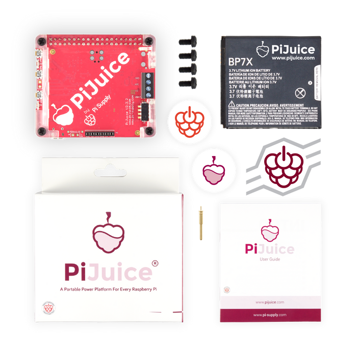 PiJuice HAT -  Uninterruptible power supply (UPS) rechargeable battery solution for Raspberry Pi