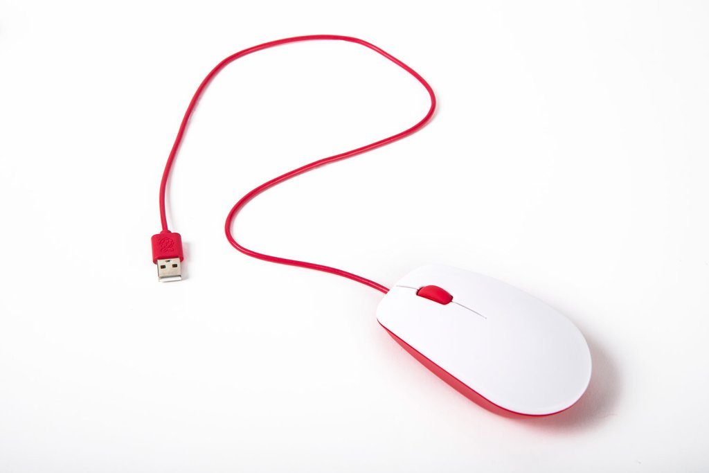 Official Raspberry Pi Mouse (Red/White or Black/Grey)
