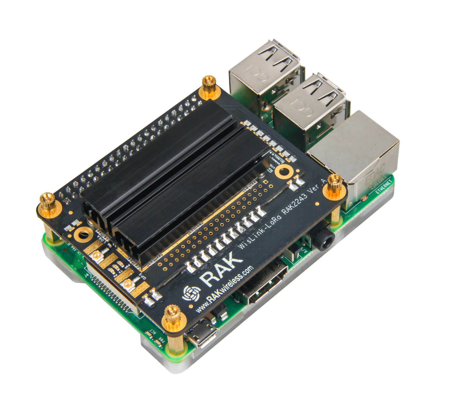 RAK2245 Pi HAT & Raspberry Pi 3B+ & 16G TF Card quick start LoRaWAN® a