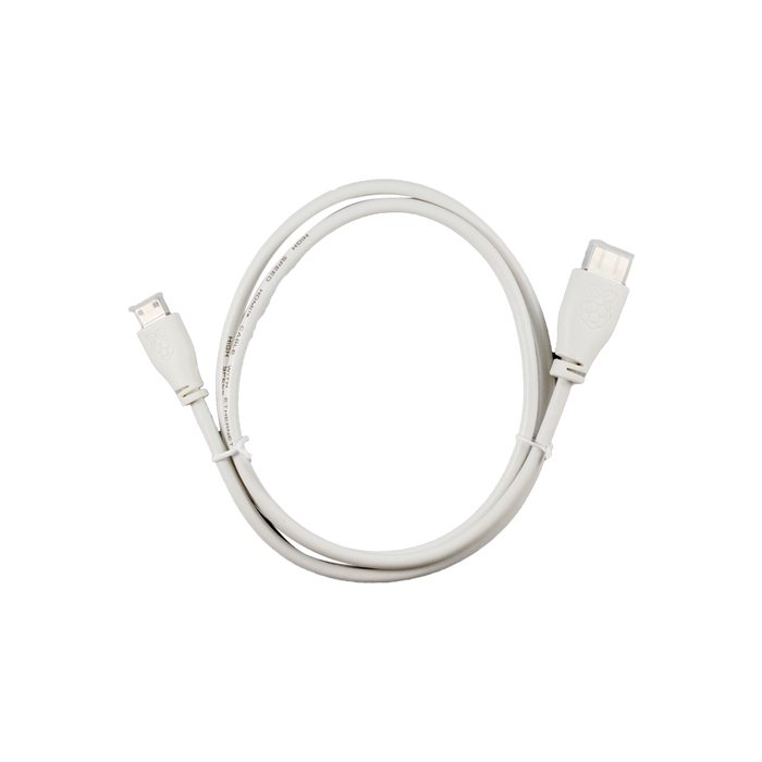 Official Raspberry Pi Mini HDMI Cable in White