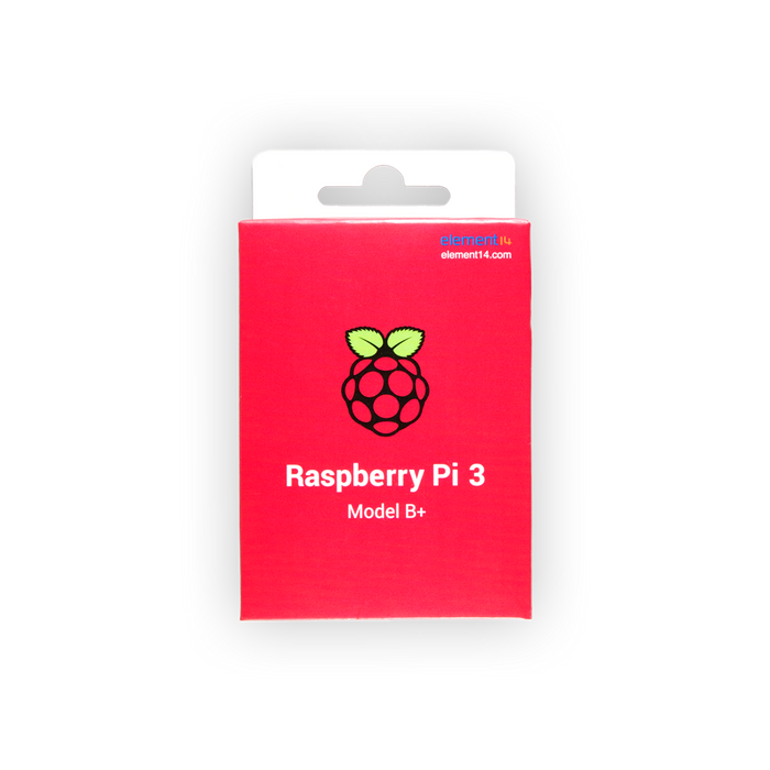 Raspberry Pi 3 Model B+ Red Packaging