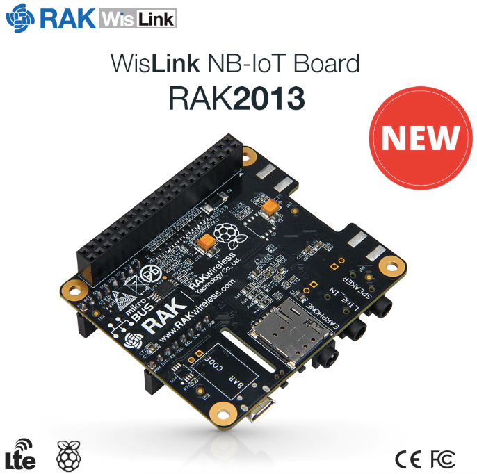 RAKwireless RAK2013 Cellular Raspberry Pi HAT