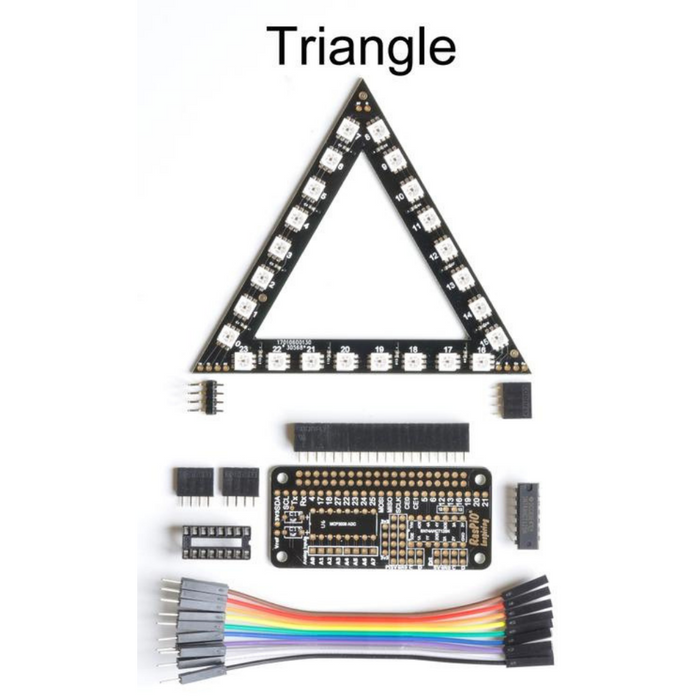 RasPiO InsPiRing - Programmable RGB LED shapes