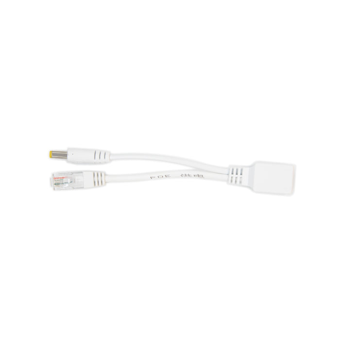 Pi Supply Passive PoE Injector Cable Set - White