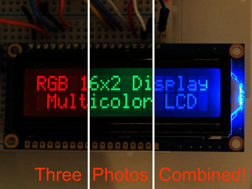 Adafruit RGB Backlight -ve LCD