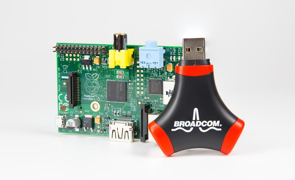 Broadcom WiFi Adapter and USB Hub with Raspberry P