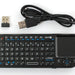 Miniature Wireless Keyboard with Touchpad for Raspberry Pi