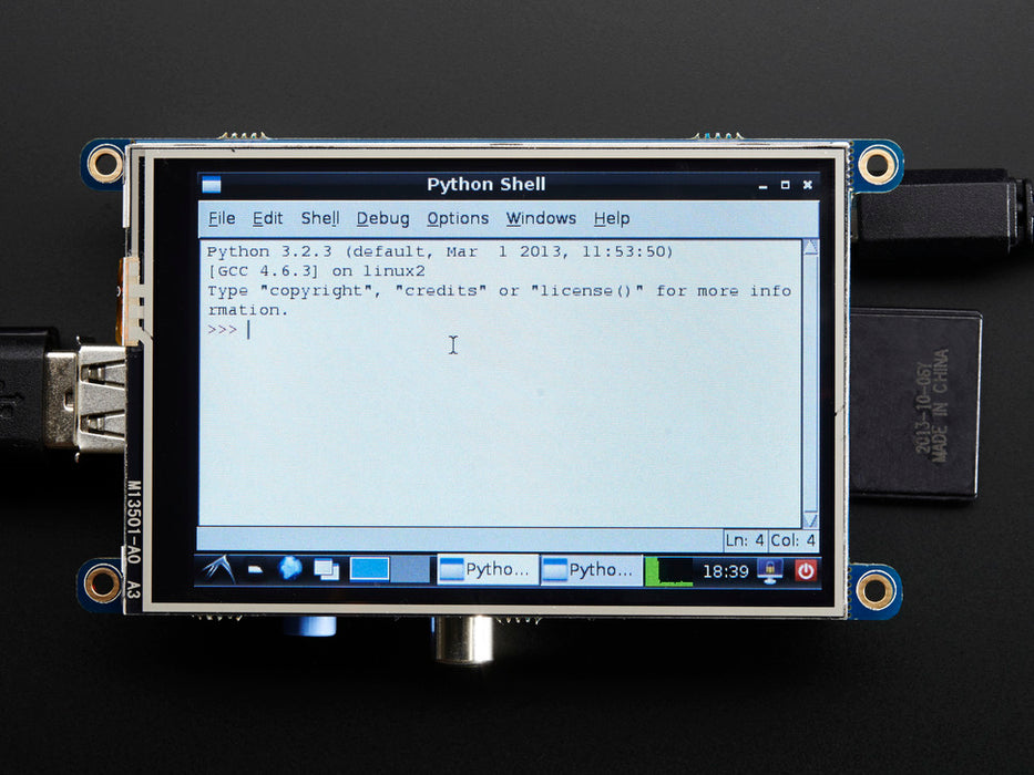 PiTFT - Assembled 480x320 3.5" TFT+Touchscree (Text)