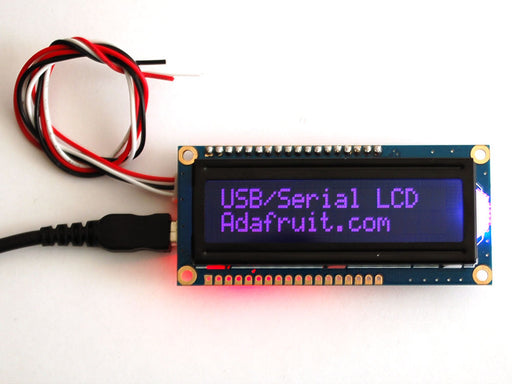 Adafruit USB + RGB Backlight -ve LCD Purple