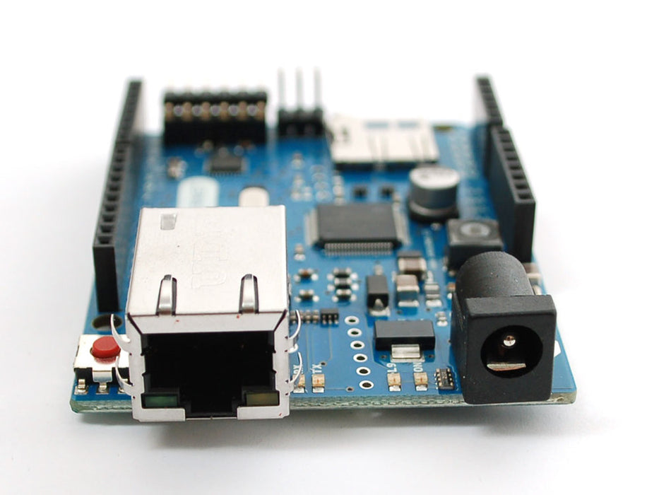 Arduino Uno Ethernet (End View)