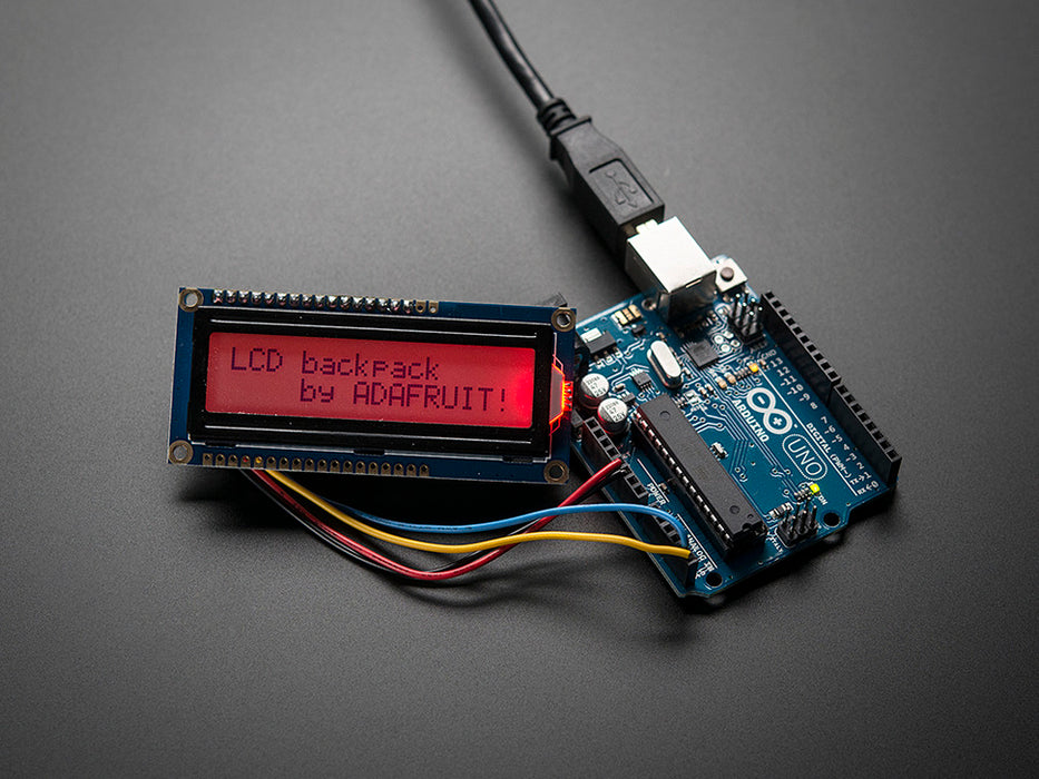 Adafruit I2c/SPI Character LCD Backpack w/Arduino and Display (not included)