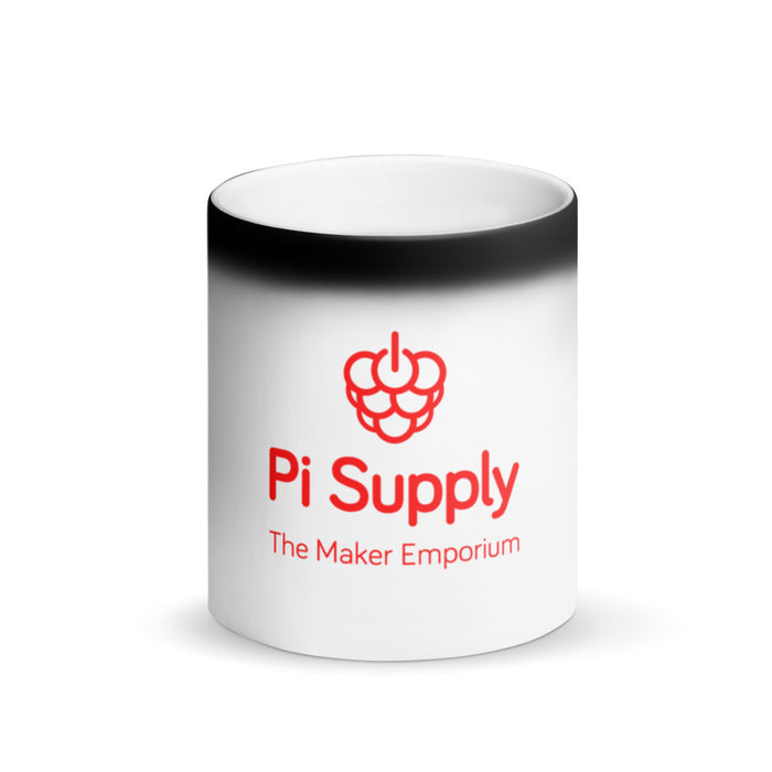 Pi Supply Matte Black Magic Mug