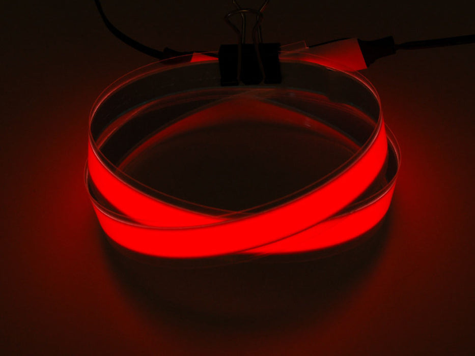 Electroluminescent (EL) Tape Strip - 100cm w/two connectors
